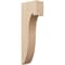 Ekena Millwork 6"W x 12"D x 36"H Thin Del Monte Rough Cedar Woodgrain TimberThane Corbel, Primed Tan CORUR06X12X36DELRCPR - alternate 1